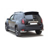 Защита заднего бампера «Уголки двойные» (d63.5) для Renault Duster (2015-н.в.)(Нерж. Сталь) купить недорого с доставкой в Можайск