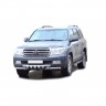 Защита переднего бампера «Труба двойная» Люкс (d63,5) для Toyota Land Cruiser 200 (2007-2011)(Окрашенное) купить недорого с доставкой в Можайск