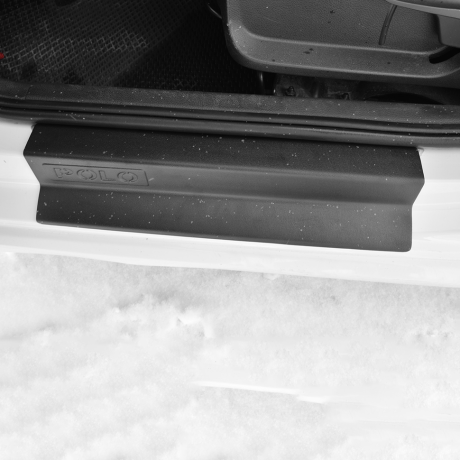 Накладки в проем дверей (4 шт) (ABS) Volkswagen Polo седан (2015-2020 г.в.) купить недорого с доставкой в Можайск