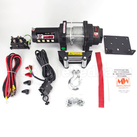 Лебедка для квадроцикла "Master Winch" Х3000, электрическая 12V купить недорого с доставкой в Можайск