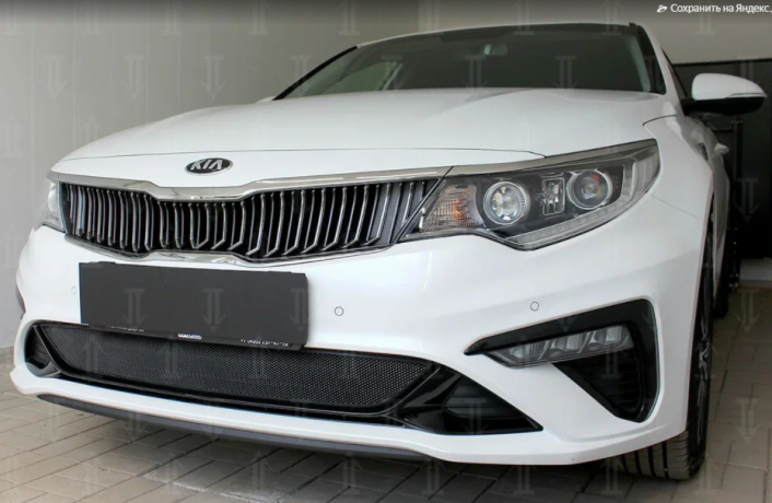 Защита радиатора "Standart" Kia Optima (2018-2020) чёрная купить недорого с доставкой в Можайск