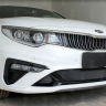 Защита радиатора "Standart" Kia Optima (2018-2020) чёрная купить недорого с доставкой в Можайск