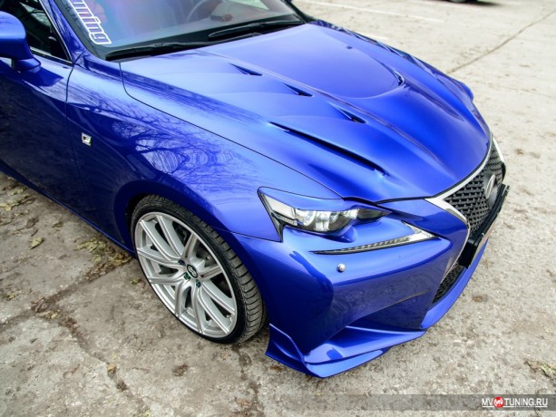 Клыки (накладки) переднего бампера "F-Sport" для Lexus IS III (2013-2016) купить недорого с доставкой в Можайск