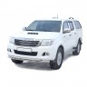 Защита переднего бампера «Труба двойная» )d63,5) для Toyota Hilux pickup (2011-2015)(Окрашенное) купить недорого с доставкой в Можайск
