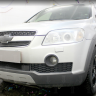 Защита радиатора "Standart" Chevrolet Captiva (2006-2011) низ, чёрная купить недорого с доставкой в Можайск
