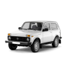 Защита порогов с накладками d63мм ШАГРЕНЬ (ППК) L@DA "4х4 2121" 1995-/ "4x4 URBAN" 2015- купить недорого с доставкой в Можайск