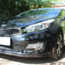 Защита радиатора "Standart" Kia Pro Ceed (2012-2016) верх, чёрная купить недорого с доставкой в Можайск