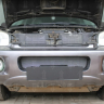 Защита радиатора "Standart" Hyundai Santa Fe (2000-2006) низ, хром купить недорого с доставкой в Можайск