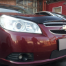 Защита радиатора "Standart" Chevrolet Epica (2006-2013) чёрная купить недорого с доставкой в Можайск