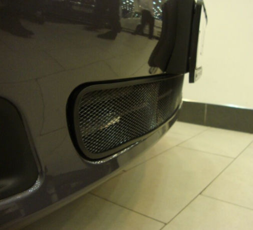 Защита радиатора "Standart" Chevrolet Lacetti (хэтчбек) чёрная купить недорого с доставкой в Можайск