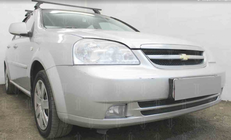 Защита радиатора "Standart" Chevrolet Lacetti седан (2004-2013) чёрная купить недорого с доставкой в Можайск