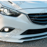 Сплиттер переднего бампера под клыки №2 "Lite Style" для Mazda 6 (2013-н.в.) купить недорого с доставкой в Можайск