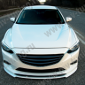 Сплиттер переднего бампера под клыки №2 "Lite Style" для Mazda 6 (2013-н.в.) купить недорого с доставкой в Можайск