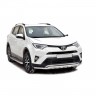 Защита переднего бампера «Труба двойная» (d51) для Toyota RAV4 рестайлинг (2015-н.в.)(Окрашенное) купить недорого с доставкой в Можайск