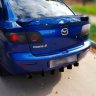 Задний дифузор "Крокодил" для Mazda 3 (2003-2009) глянец купить недорого с доставкой в Можайск