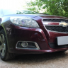 Защита радиатора "Standart" Chevrolet Malibu (2012-2015) чёрная купить недорого с доставкой в Можайск