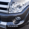 Накладка (юбка) переднего бампера "Broomer Design" (Без ДХЛ) для Mitsubishi Pajero IV (2006-2015) купить недорого с доставкой в Можайск