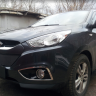 Защита радиатора "Standart" Hyundai ix35 (2009-2013) чёрная купить недорого с доставкой в Можайск