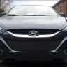 Защита радиатора "Standart" Hyundai ix35 (2009-2013) чёрная купить недорого с доставкой в Можайск
