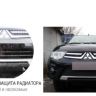 Защита радиатора "Standart" Hyundai ix35 (2009-2013) чёрная купить недорого с доставкой в Можайск