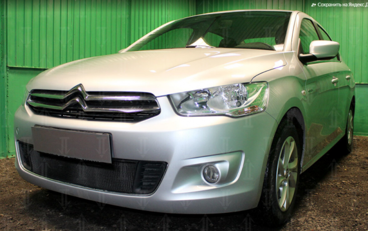 Защита радиатора "Standart" Citroen C-Elysee (2012-2017) чёрная купить недорого с доставкой в Можайск