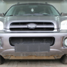 Защита радиатора "Standart" Hyundai Santa Fe (2000-2006) верх, чёрная купить недорого с доставкой в Можайск