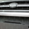 Защита радиатора "Standart" Hyundai Santa Fe (2000-2006) верх, чёрная купить недорого с доставкой в Можайск