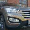 Защита радиатора "Standart" Hyundai Santa Fe (2012-2015) чёрная купить недорого с доставкой в Можайск