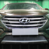 Защита радиатора "Standart" Hyundai Santa Fe (2015-2018) чёрная купить недорого с доставкой в Можайск