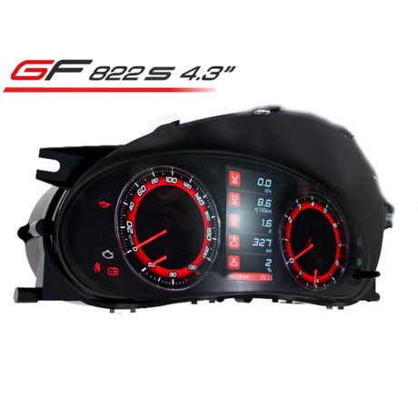 комбинация приборов gf 822s 4.3" для b@3 2110-2112 (c новой панелью), 1117-1119 l@da K@LIN@, 2170-2172 l@da prior@ (синие ореолы) купить недорого с доставкой в Можайск