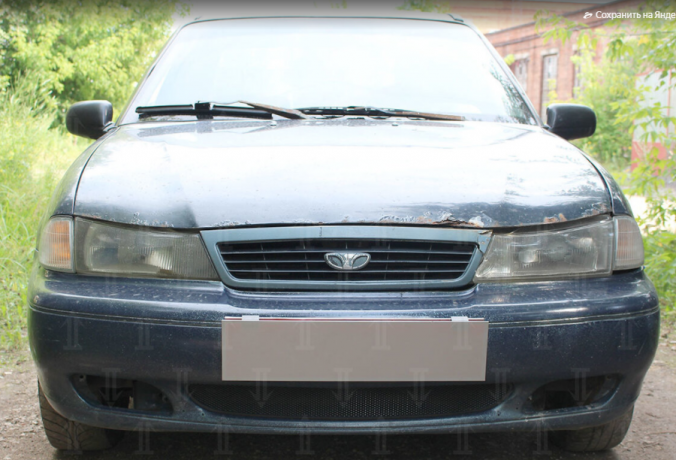 Защита радиатора "Standart" Daewoo Nexia (1994-2008) чёрная купить недорого с доставкой в Можайск