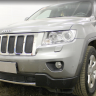 Защита радиатора "Standart" Jeep Grand Cherokee (2010-2013) верх, чёрный купить недорого с доставкой в Можайск