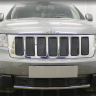 Защита радиатора "Standart" Jeep Grand Cherokee (2010-2013) верх, чёрный купить недорого с доставкой в Можайск