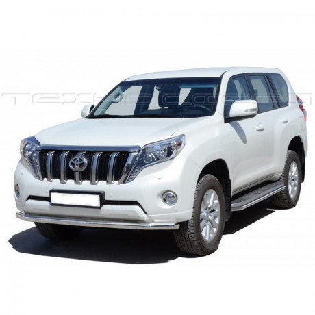 Защита переднего бампера «Труба» (d63,5) для Toyota Land Cruiser Prado 150 (2013-2017)(Окрашенное) купить недорого с доставкой в Можайск