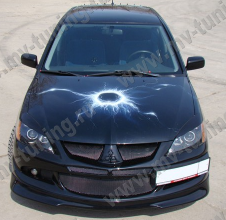 Крепление гос. номера в стиле EVO для Mitsubishi Lancer IX (2003-2009) купить недорого с доставкой в Можайск