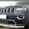 Защита радиатора "Standart" Jeep Grand Cherokee (2018-н.в.) верх, чёрная купить недорого с доставкой в Можайск