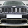Защита радиатора "Standart" Jeep Grand Cherokee (2018-н.в.) верх, чёрная купить недорого с доставкой в Можайск