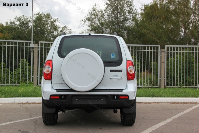 Чехол запасного колеса Chevrolet Niv@ с эмблемой Chevrolet купить недорого с доставкой в Можайск