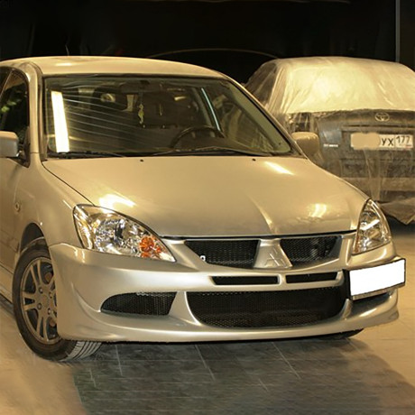 Бампер передний в стиле "EVO" для Mitsubishi Lancer IX (2003-2009) купить недорого с доставкой в Можайск