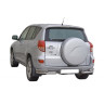 Защита заднего бампера «Уголки двойные» (d76) для Toyota RAV4 (2006-2012)(Нерж. Сталь) купить недорого с доставкой в Можайск