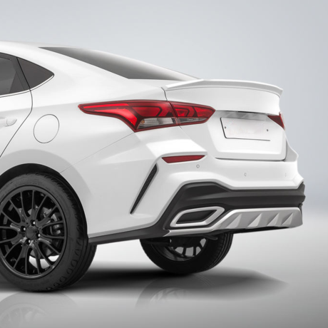 Бампер задний "Quant" для Hyundai Solaris (2017-2020) купить недорого с доставкой в Можайск