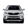 Защита переднего бампера одинарная d63мм (НПС) KIA Sorento (2014-2020 г.в.) купить недорого с доставкой в Можайск