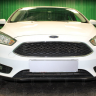 Защита радиатора "Standart" Ford Focus III рестайлинг (2014-2019) низ, чёрная купить недорого с доставкой в Можайск