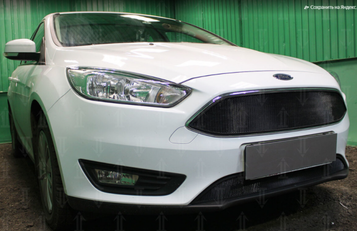Защита радиатора "Standart" Ford Focus III рестайлинг (2014-2019) низ, чёрная купить недорого с доставкой в Можайск