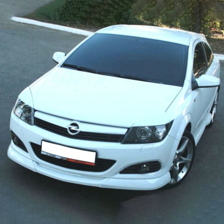 Накладка (юбка) переднего бампера "GT" для Opel Astra H (3D, 5D) купить недорого с доставкой в Можайск