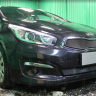 Защита радиатора "Standart" Kia Ceed (2015-2018) верх, чёрная (Comfort, Classic) купить недорого с доставкой в Можайск