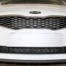 Защита радиатора "Standart" Kia Ceed (2015-2018) верх, чёрная (Luxe, Prestige, Premium) купить недорого с доставкой в Можайск