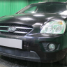 Защита радиатора "Standart" Kia Carens (2006-2012) чёрная купить недорого с доставкой в Можайск