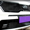 Защита радиатора "Standart" Kia Sorento (2020-н.в.) верх, чёрная купить недорого с доставкой в Можайск