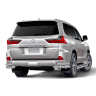 Защита заднего бампера двойная угловая d63/51мм (НПС) LEXUS 450D (2015-н.в.) купить недорого с доставкой в Можайск